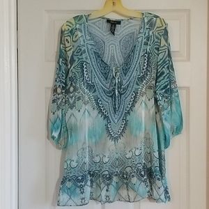 XL Sheer Style & Co Blouse